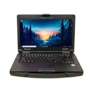 Refurbished Panasonic Toughbook FZ-55 14 inch semi-rugged laptop IP53 magnesium chassis spill-resistant keyboard hot-swap battery USB-C Ethernet field service diagnostics Australia