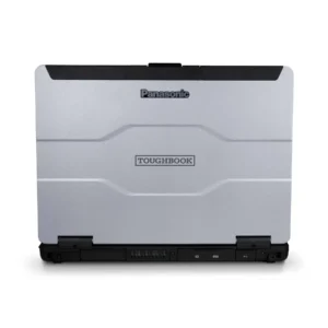 Panasonic Toughbook 55 MK3 rugged laptop back view with lid open showing rear ports