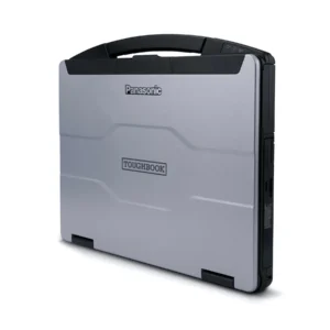 Panasonic Toughbook FZ-55 MK3 rugged laptop front-right view with lid closed and handle down