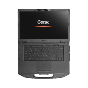 Getac S510 rugged laptop 15.6 inch touchscreen keyboard top down view